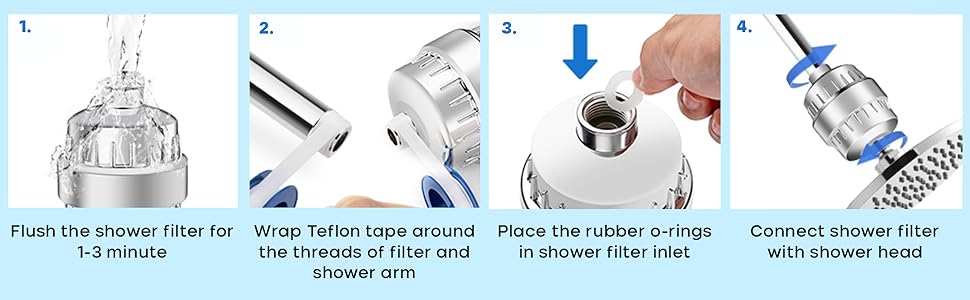 Shower Head Filter for Hard Water